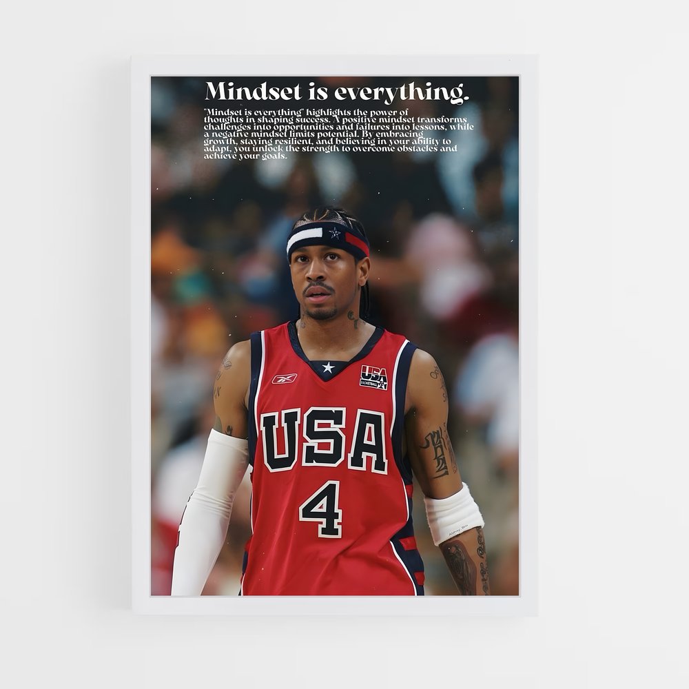 Poster Allen iverson gants – affiche Basketball (vue 3)